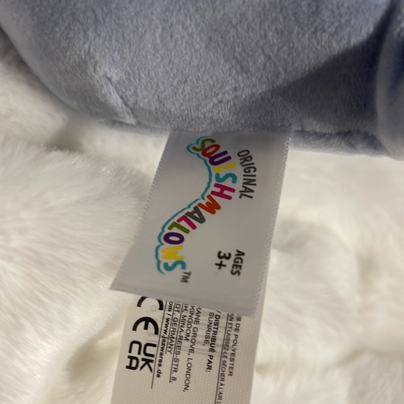 Squishmallow RONELLO the Dino 4.5" Valentines Blue Metallic Heart Dinosaur - Picture 3 of 4